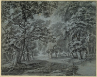 R 017
          <br/>
          Bosgezicht met brede weg
          <br/>
          <em>Schellinks, Daniël (1627-1701)</em>